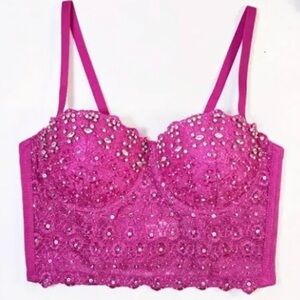 Windsor Pink Embellished Bralette
